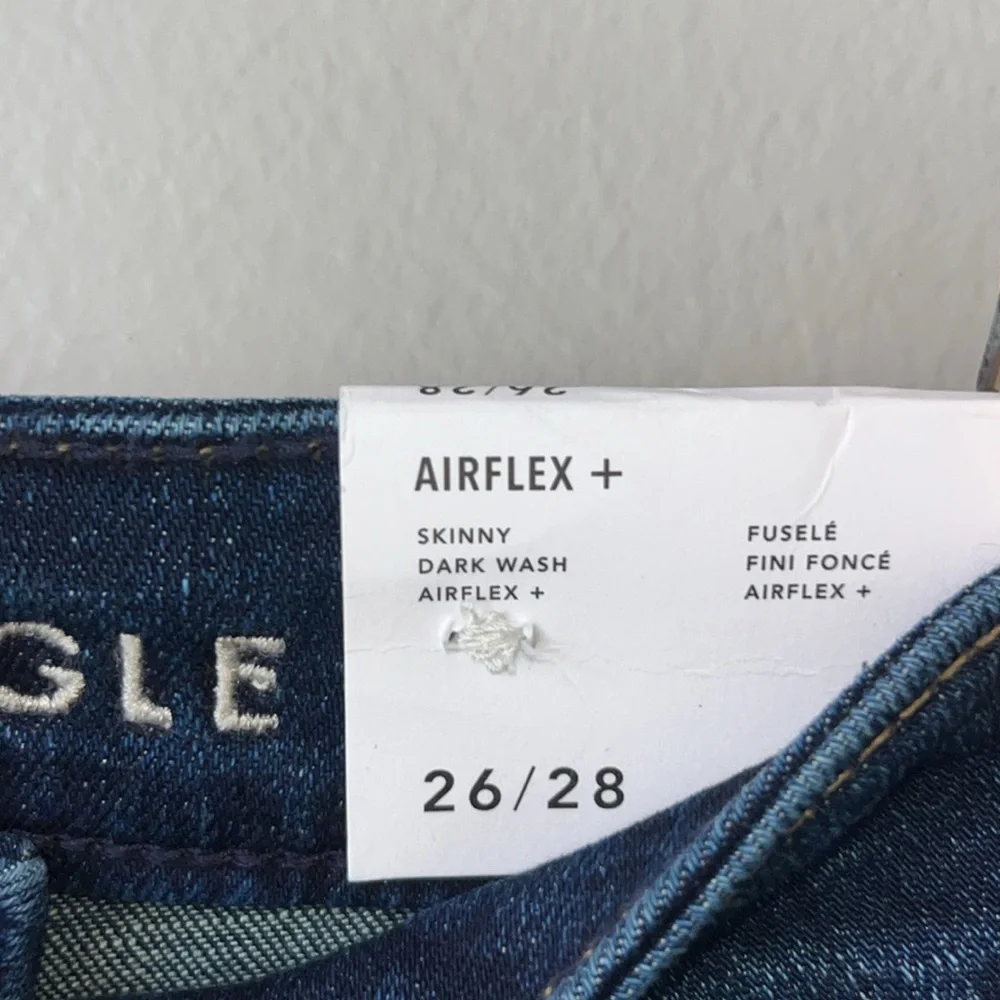 NWT AEO Airflex Skinny Dark Wash Jeans / SZ‎ 26 x 28
